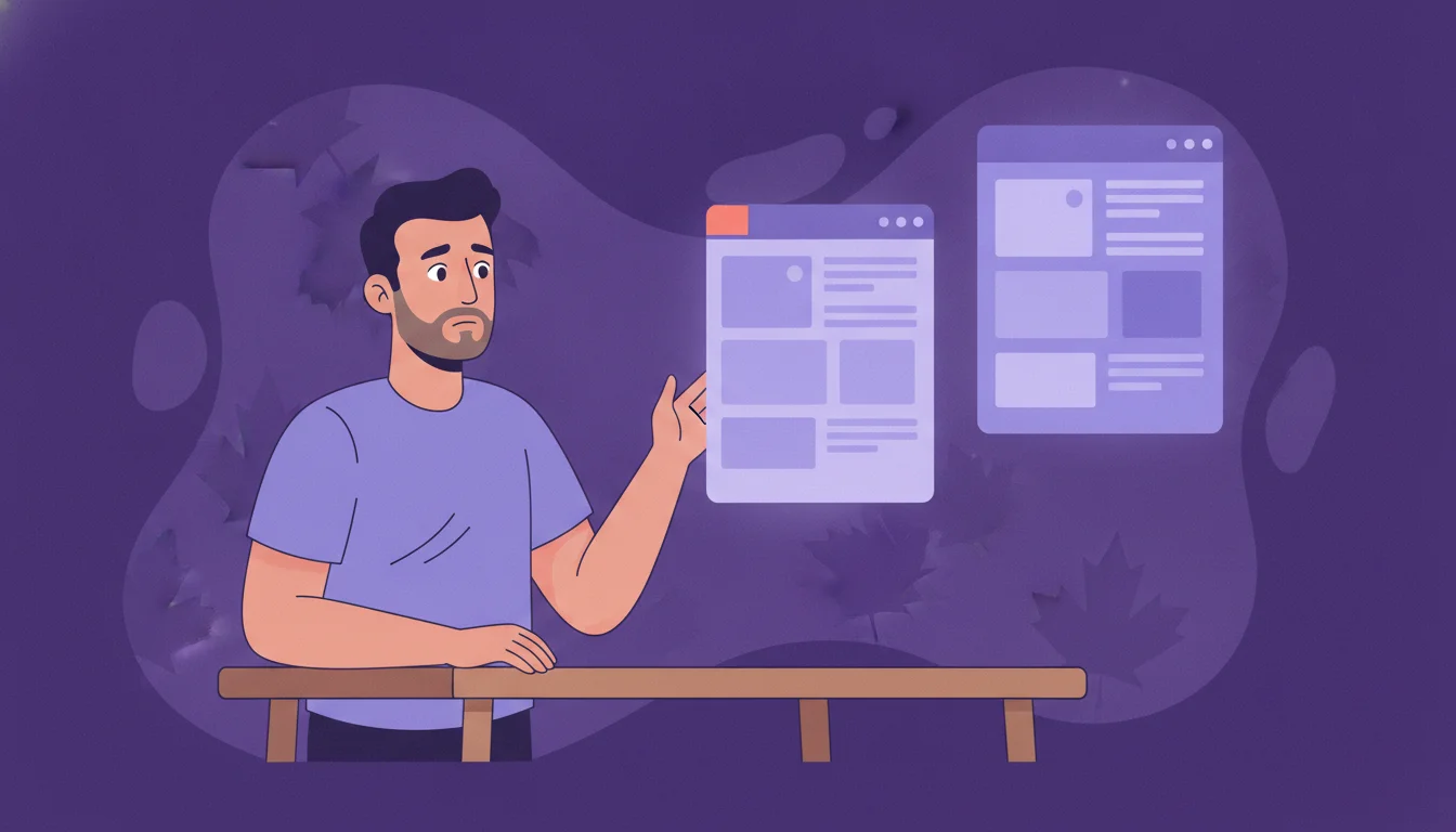 Illustration of a Shopify merchant reviewing an English and a French version of the same product page