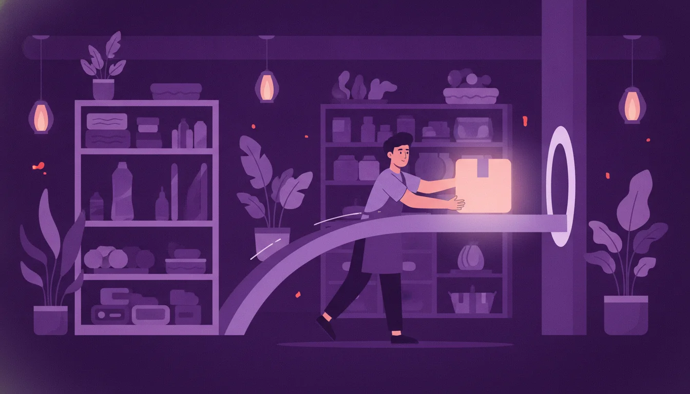 Shopify redirect moving a parcel intact from an old shelf slot to a new one